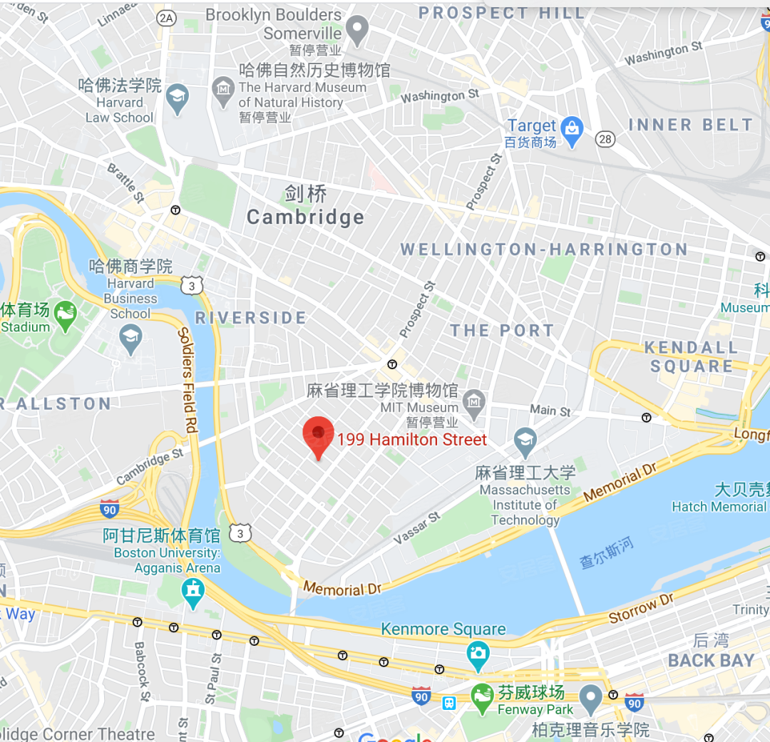 6公里,1站地铁 距麻省理工学院4公里,3站地铁 $52.