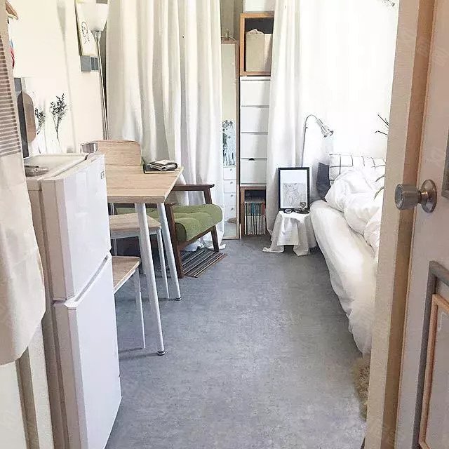 东京近郊一套20平米的单身公寓,出租后月租金6万日元(约3600人民币)