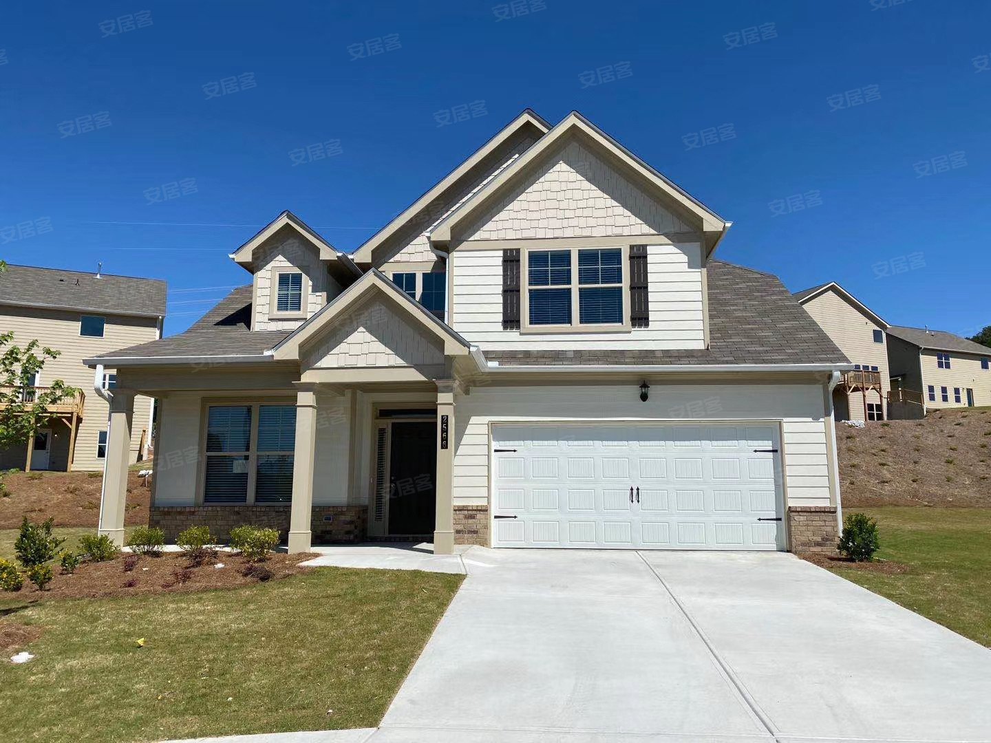 豪华独栋别墅5月实拍,美国包租现房,可贷款!